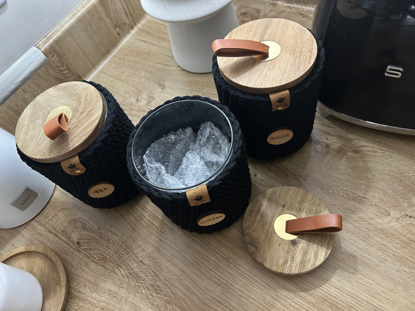 Tea, Coffee, Sugar Jar Set