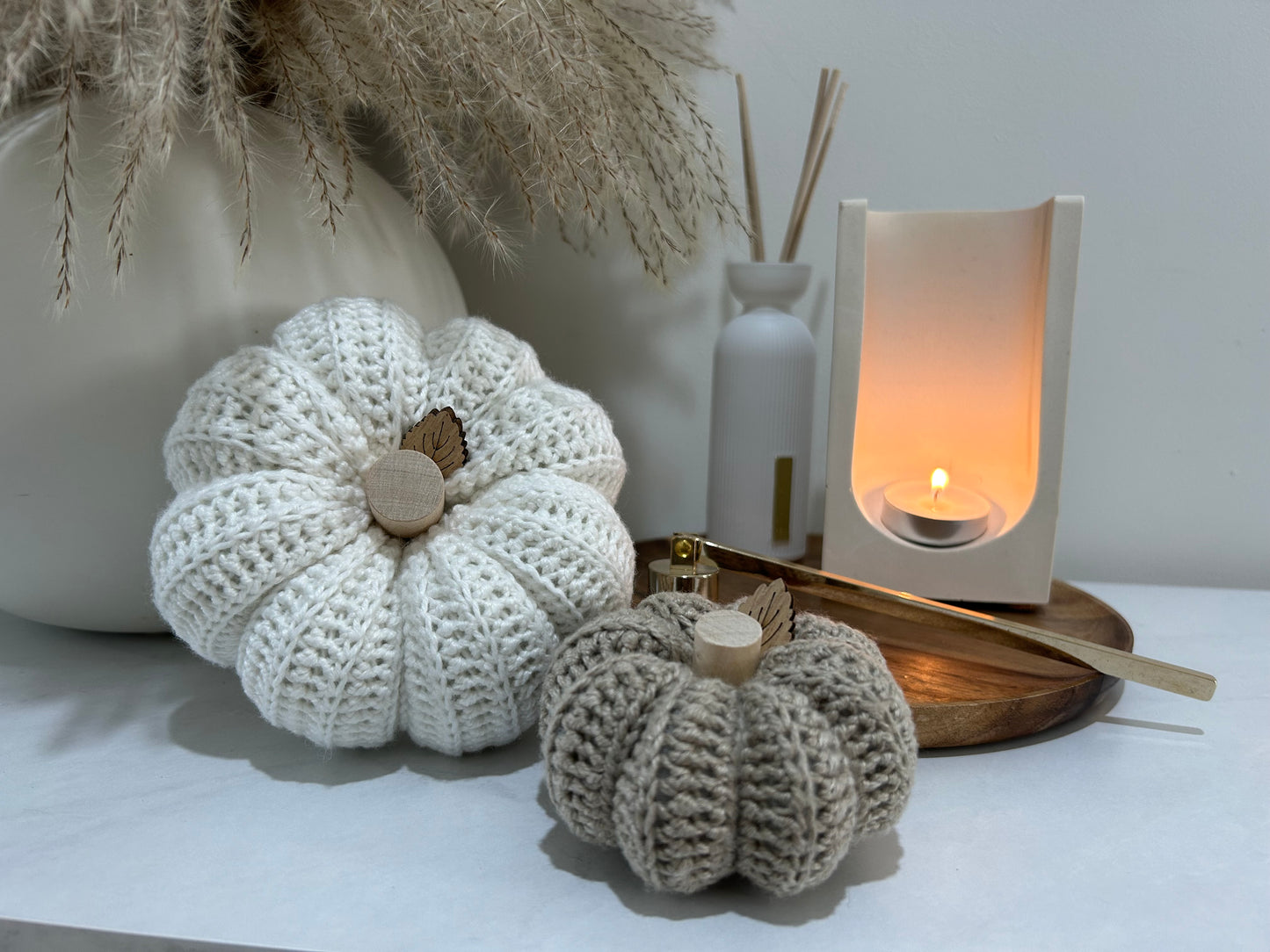 Crochet Pumpkin | Block Colour