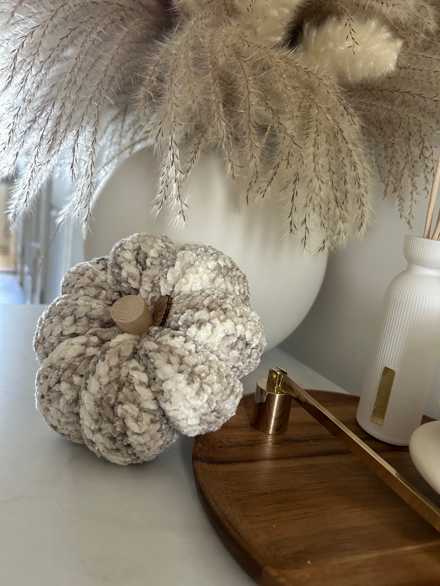 Crochet Pumpkin | Velvet Neutrals