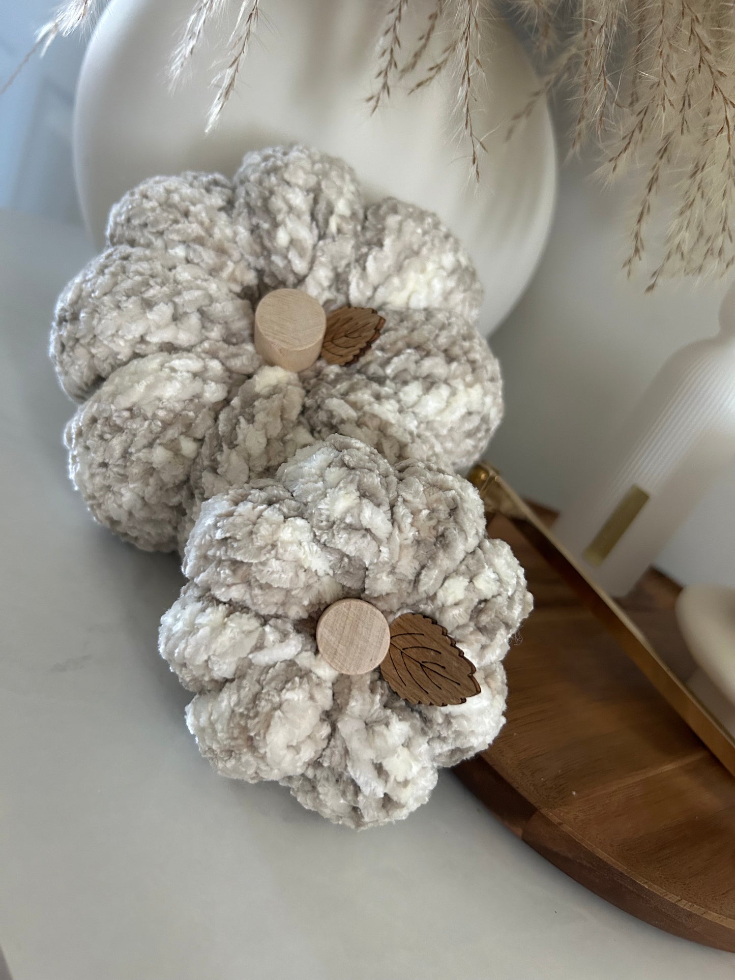 Crochet Pumpkin | Velvet Neutrals