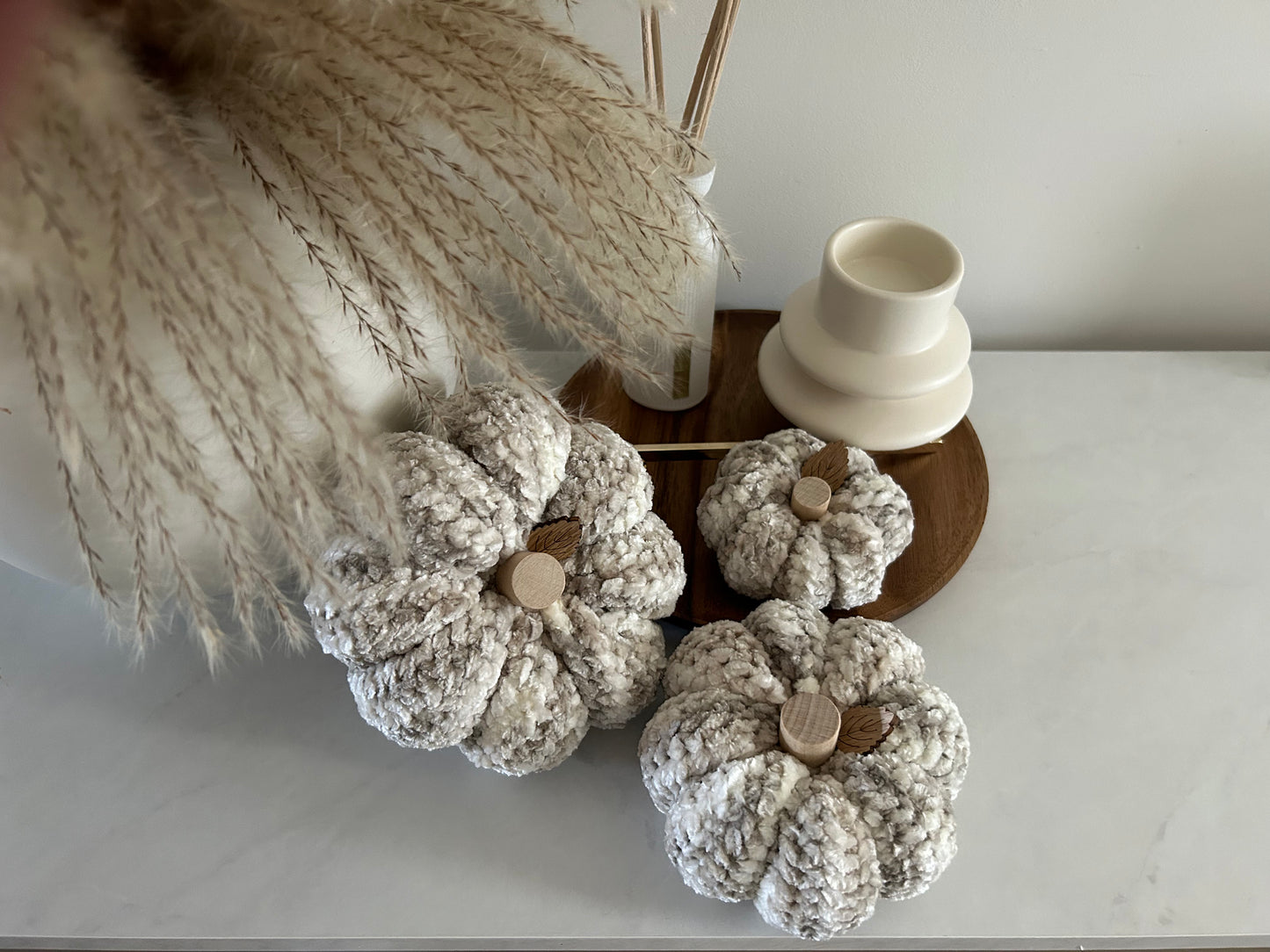 Crochet Pumpkin | Velvet Neutrals