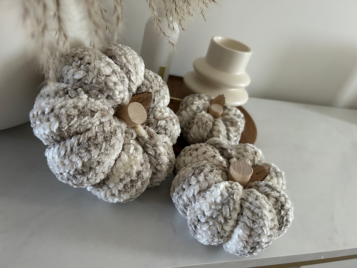 Crochet Pumpkin | Velvet Neutrals