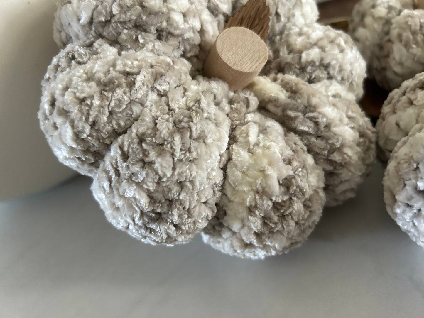 Crochet Pumpkin | Velvet Neutrals