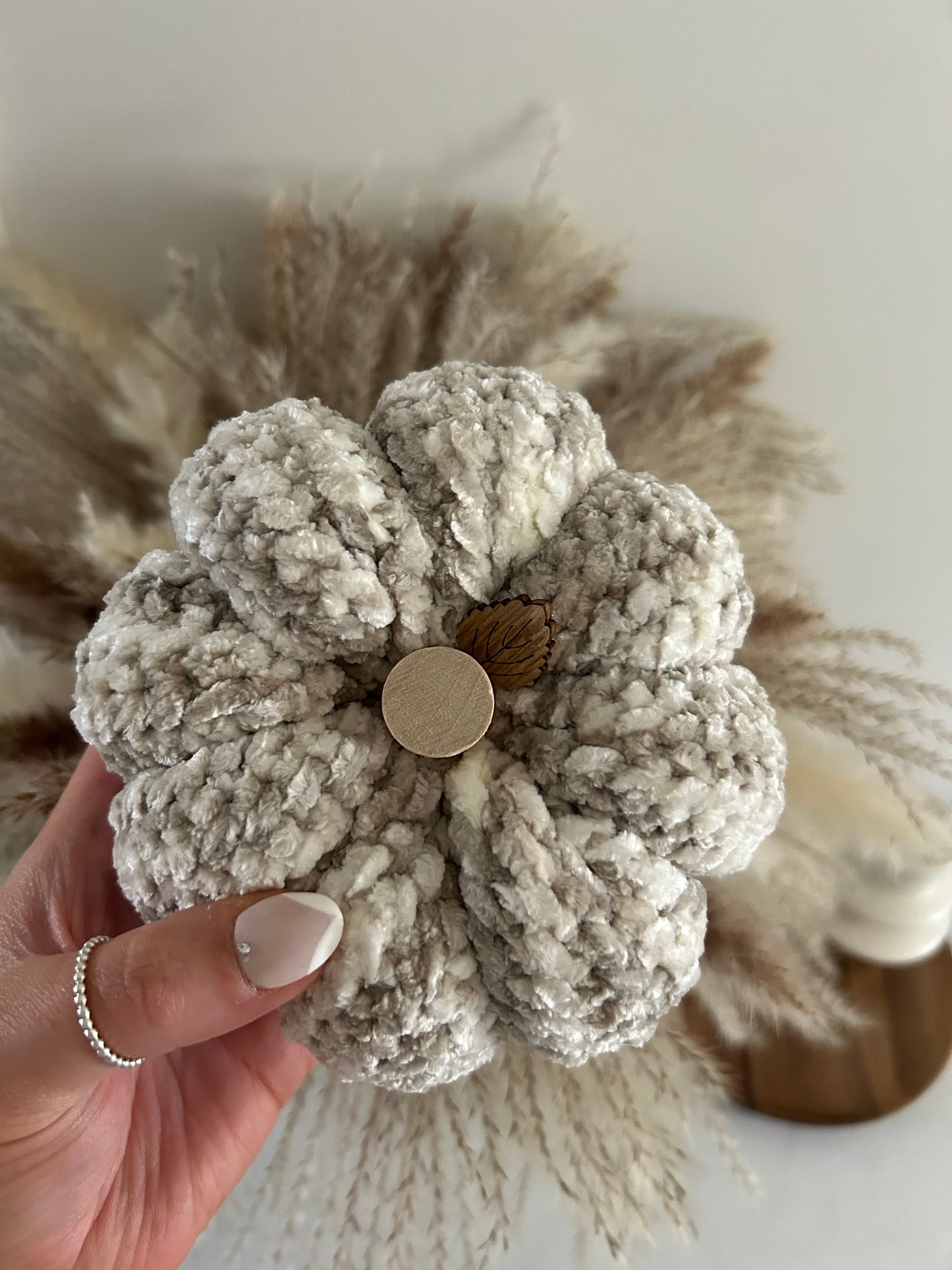 Crochet Pumpkin | Velvet Neutrals