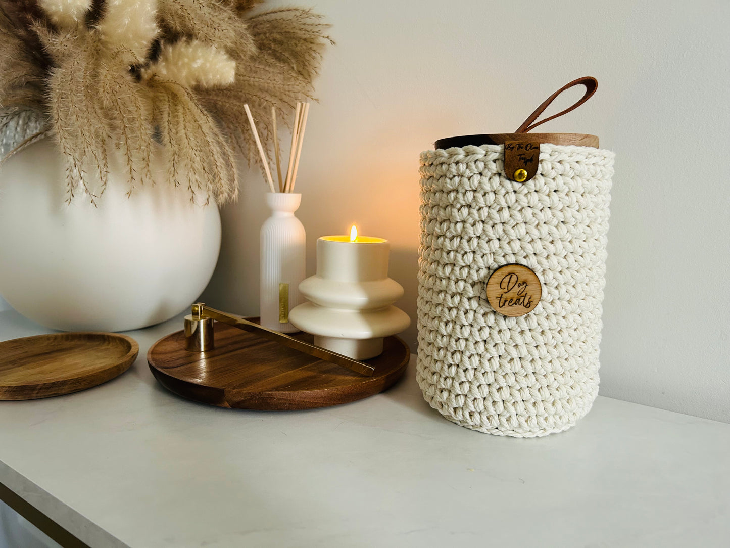 Crochet Dog Treat Jar